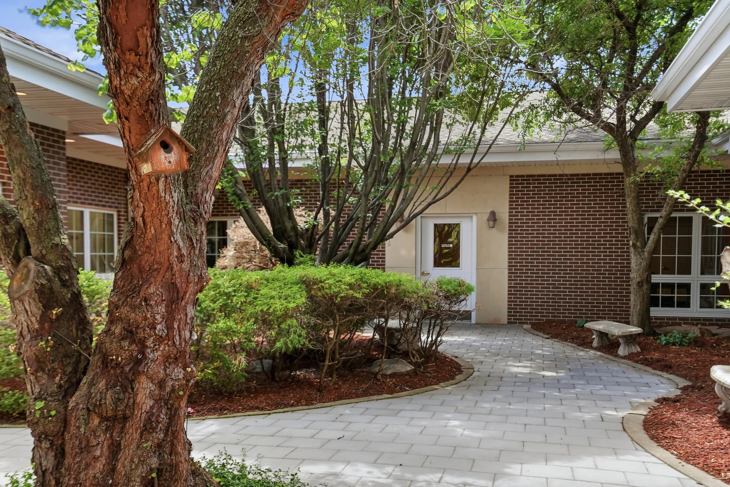 The private courtyard